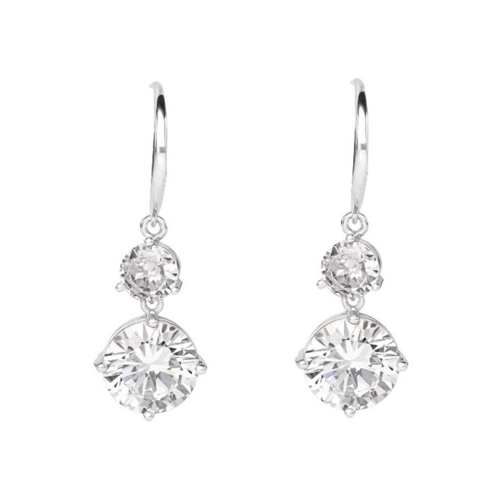Believe by Brilliance Women's‎ Teardrop Earrings, Silver Plated